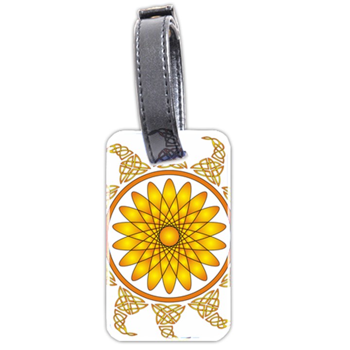 Rosette Model Ornament Braid Luggage Tags (Two Sides)