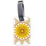 Rosette Model Ornament Braid Luggage Tags (Two Sides) Back