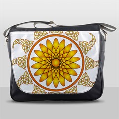 Rosette Model Ornament Braid Messenger Bag by Pakrebo