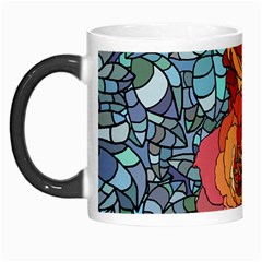 Pattern Rose Yellow Background Morph Mugs by Pakrebo