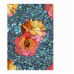 Pattern Rose Yellow Background Small Garden Flag (two Sides) by Pakrebo