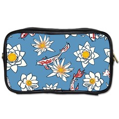 Koi Pattern Japanese Background Toiletries Bag (one Side) by Pakrebo