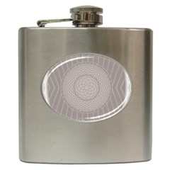 Certificate Rosette Diploma Design Hip Flask (6 Oz) by Pakrebo