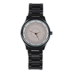 Certificate Rosette Diploma Design Stainless Steel Round Watch by Pakrebo