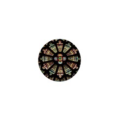 Church Window Rosette Glass Window 1  Mini Buttons by Pakrebo