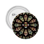 Church Window Rosette Glass Window 2.25  Buttons Front