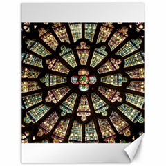 Church Window Rosette Glass Window Canvas 12  X 16  by Pakrebo