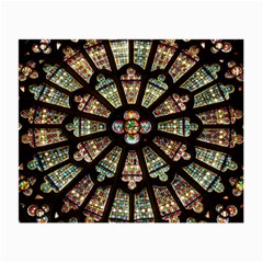 Church Window Rosette Glass Window Small Glasses Cloth (2-side) by Pakrebo