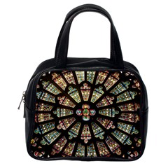 Church Window Rosette Glass Window Classic Handbag (one Side) by Pakrebo