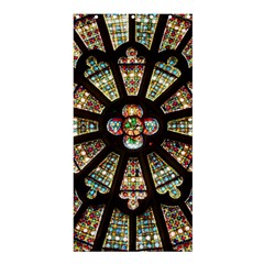 Church Window Rosette Glass Window Shower Curtain 36  X 72  (stall)  by Pakrebo