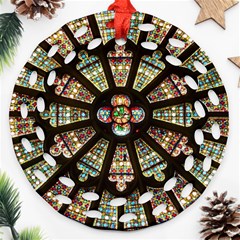 Church Window Rosette Glass Window Ornament (round Filigree)