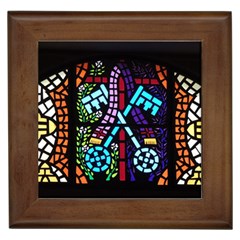 Mosaic Window Rosette Church Glass Framed Tiles by Pakrebo