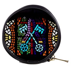 Mosaic Window Rosette Church Glass Mini Makeup Bag by Pakrebo