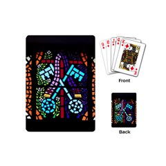 Mosaic Window Rosette Church Glass Playing Cards (mini) by Pakrebo