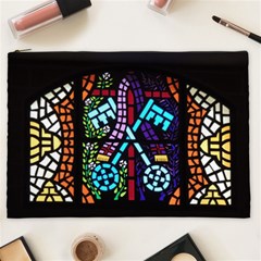 Mosaic Window Rosette Church Glass Cosmetic Bag (xxl) by Pakrebo