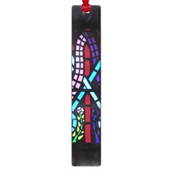 Mosaic Window Rosette Church Glass Large Book Marks by Pakrebo