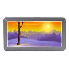 Vector Illustration Winter Sunset Memory Card Reader (mini) by Pakrebo