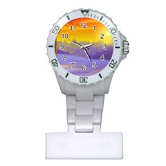 Vector Illustration Winter Sunset Plastic Nurses Watch by Pakrebo