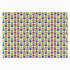 Flowers Colors Colorful Flowering Large Glasses Cloth (2-side)