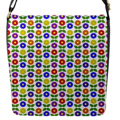 Flowers Colors Colorful Flowering Flap Closure Messenger Bag (s) by Pakrebo