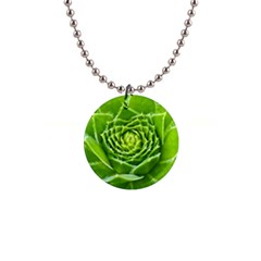 Wurz Houseleek Turmeric Plant 1  Button Necklace by Pakrebo