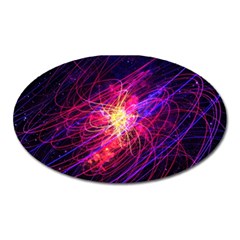 Abstract Cosmos Space Particle Oval Magnet by Pakrebo