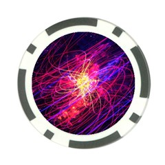 Abstract Cosmos Space Particle Poker Chip Card Guard