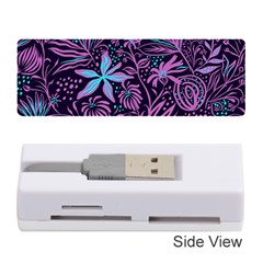 Stamping Pattern Leaves Drawing Memory Card Reader (stick) by Pakrebo