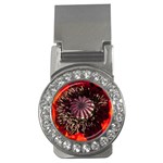 Ornamental Poppies Half Rosette Plant Money Clips (CZ)  Front