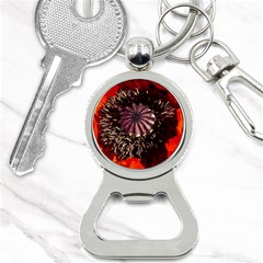 Ornamental Poppies Half Rosette Plant Bottle Opener Key Chains by Pakrebo