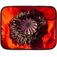 Ornamental Poppies Half Rosette Plant Fleece Blanket (mini) by Pakrebo