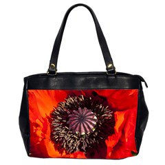 Ornamental Poppies Half Rosette Plant Oversize Office Handbag (2 Sides) by Pakrebo