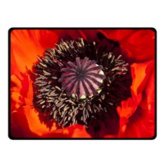 Ornamental Poppies Half Rosette Plant Double Sided Fleece Blanket (small)  by Pakrebo