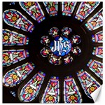 Rosette Stained Glass Window Church Canvas 20  x 20  19 x19.27  Canvas - 1