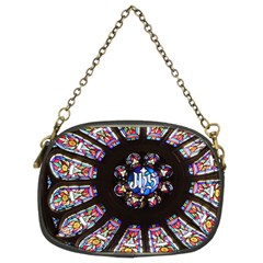 Rosette Stained Glass Window Church Chain Purse (two Sides) by Pakrebo