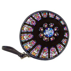 Rosette Stained Glass Window Church Classic 20-cd Wallets by Pakrebo