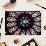 Rosette Stained Glass Window Church Cosmetic Bag (Large) Back