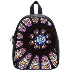 Rosette Stained Glass Window Church School Bag (small) by Pakrebo