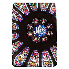 Rosette Stained Glass Window Church Removable Flap Cover (l) by Pakrebo