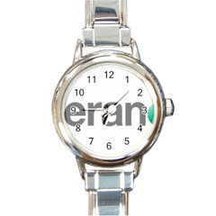 Theranos Logo Round Italian Charm Watch by milliahood