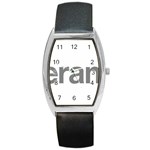 Theranos Logo Barrel Style Metal Watch Front