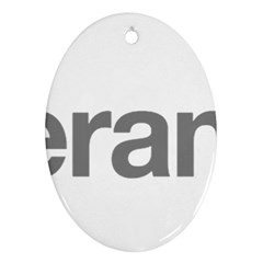 Theranos Logo Oval Ornament (two Sides) by milliahood