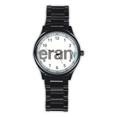 Theranos Logo Stainless Steel Round Watch