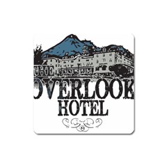 The Overlook Hotel Merch Square Magnet