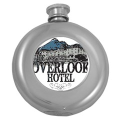 The Overlook Hotel Merch Round Hip Flask (5 Oz) by milliahood