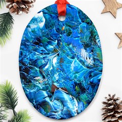 Tropic Oval Ornament (two Sides)