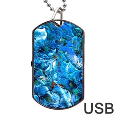 Tropic Dog Tag Usb Flash (one Side) by WILLBIRDWELL