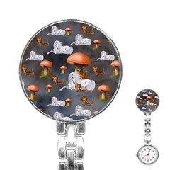 Cute Little Fairy With Unicorn, Pattern Design Stainless Steel Nurses Watch by FantasyWorld7