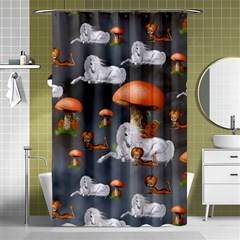 Cute Little Fairy With Unicorn, Pattern Design Shower Curtain 48  X 72  (small)  by FantasyWorld7