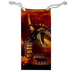 Awesome Dinosaur, Konda In The Night Jewelry Bag by FantasyWorld7